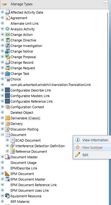 Click New Subtype